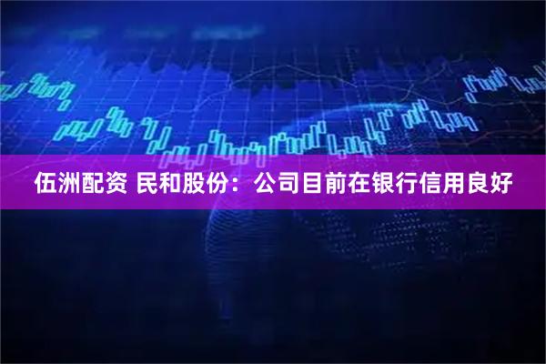 伍洲配资 民和股份：公司目前在银行信用良好