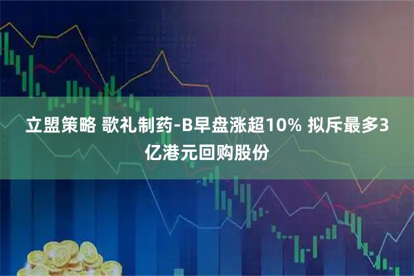 立盟策略 歌礼制药-B早盘涨超10% 拟斥最多3亿港元回购股份