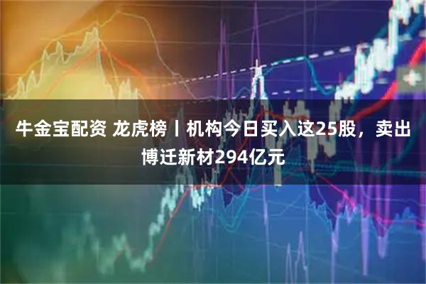 牛金宝配资 龙虎榜丨机构今日买入这25股，卖出博迁新材294亿元