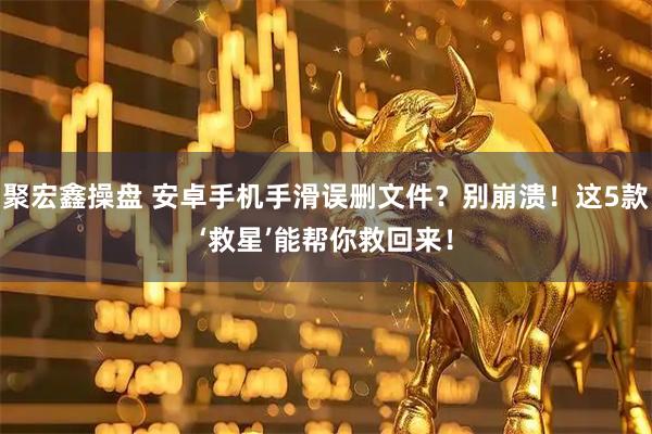 聚宏鑫操盘 安卓手机手滑误删文件?别崩溃!这5款‘救星’能帮你救回来!