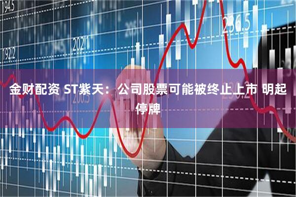 金财配资 ST紫天：公司股票可能被终止上市 明起停牌